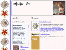 Tablet Screenshot of cthulhufiles.com